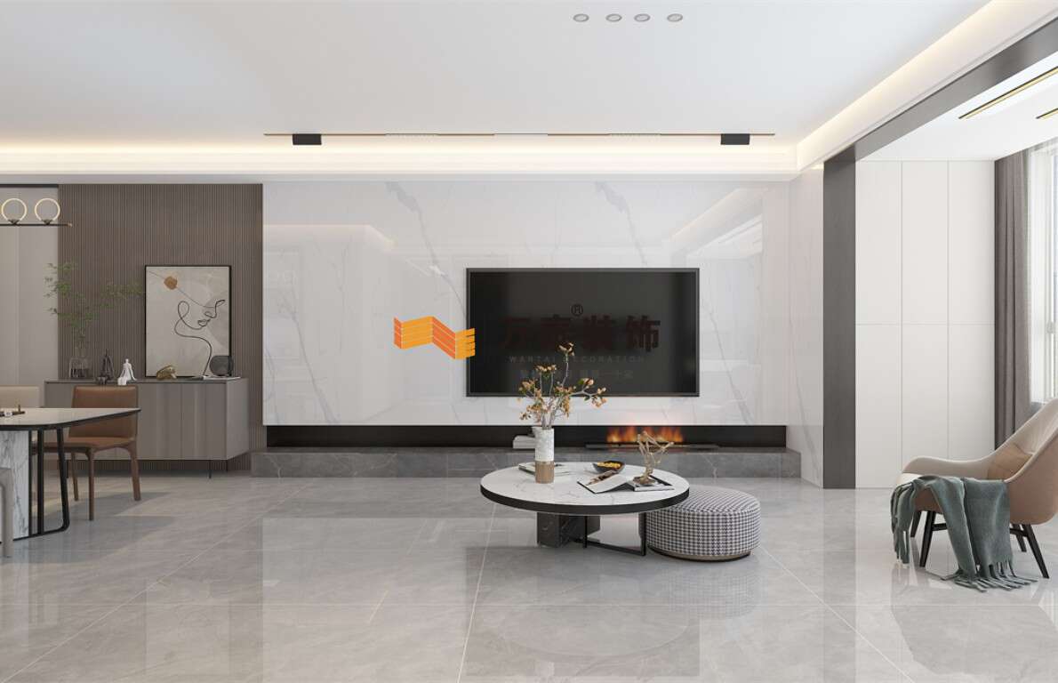 槐蔭區(qū)保利天禧142㎡平層現(xiàn)代輕奢風(fēng)格裝修案例