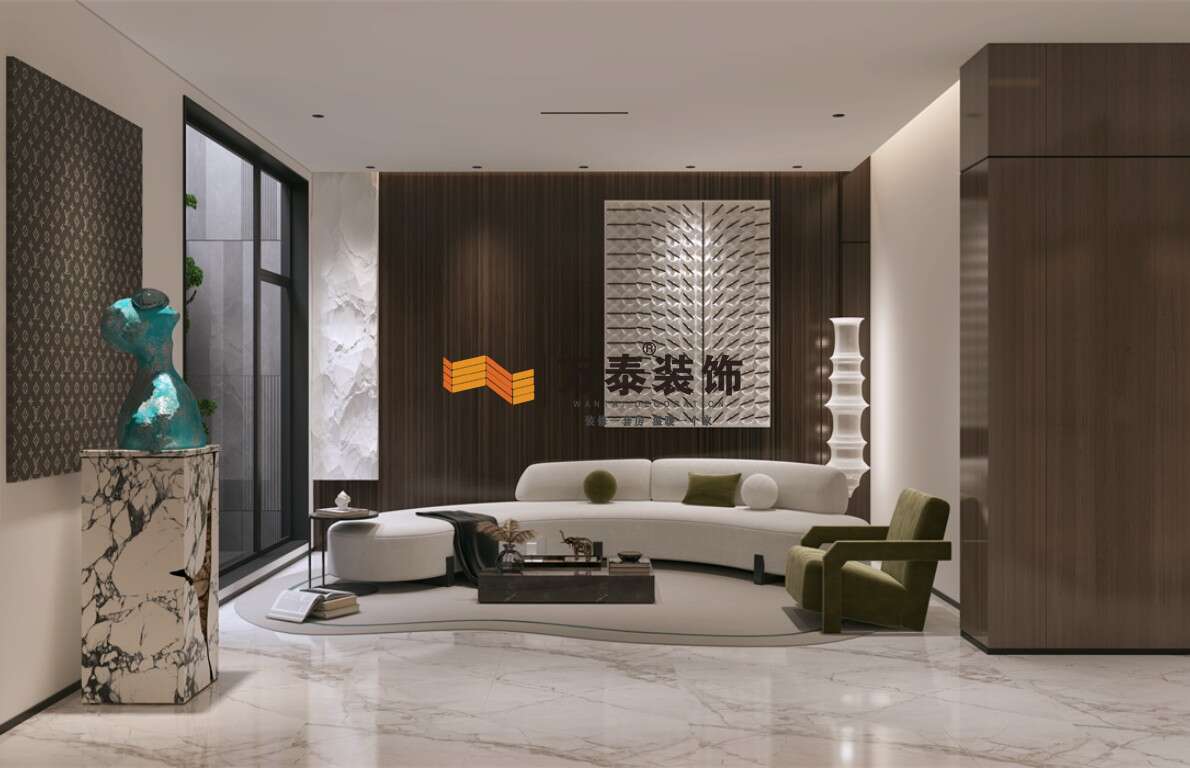 歷城區(qū)桃李春風(fēng)750㎡別墅意式輕奢風(fēng)格裝修案例